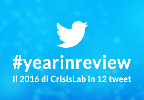 #yearinreview | Il 2016 di CrisisLab in 12 tweet