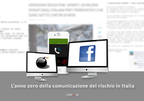 L'anno zero della comunicazione del rischio